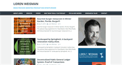 Desktop Screenshot of lorenweisman.com