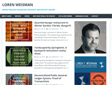 Tablet Screenshot of lorenweisman.com